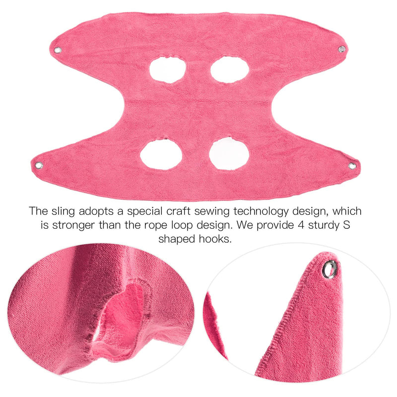 Dog Grooming Hammock, Breathable Soft Comfortable Safety Dog Grooming Washable for Cleaning Teeth for Nail Trimming for Taking Medicine(Pink, S) - PawsPlanet Australia