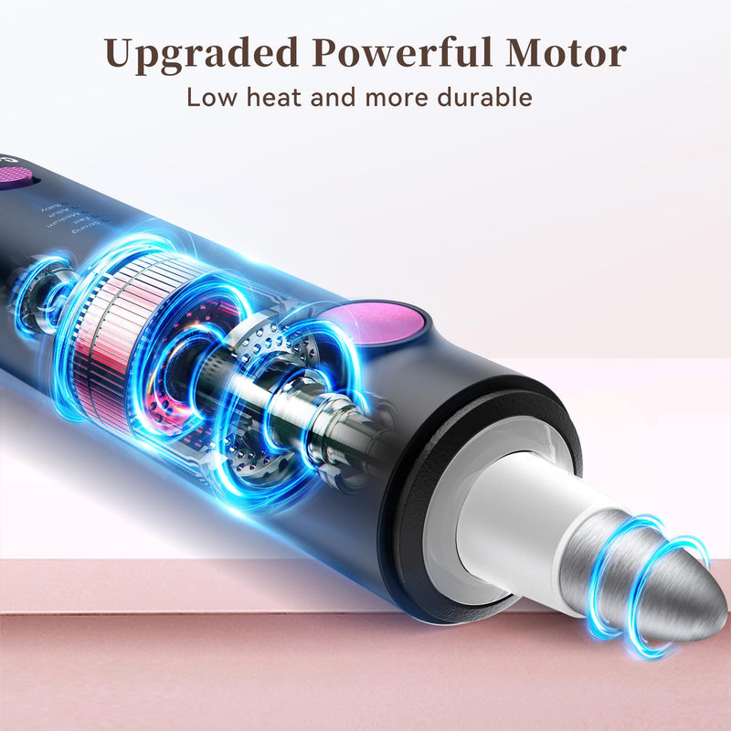 Electric Nail Drill, 8-in-1 Cordless Electric Nail File with LED Light, 5 Speeds Rechargeable Manicure and Pedicure Kit Hand Foot Care Tool for Nail Grinder Trim Polish for Women Baby Black - PawsPlanet Australia