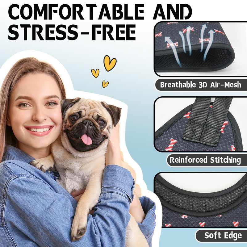 Supet Dog Grooming Hammock Harness for Dogs Cats, Relaxation Pet Nail Clipper Hammock, Restraint Dog & Large Animal Leashes Sling for Groomingk for Nail Trimming (Black Currant, XL) - PawsPlanet Australia