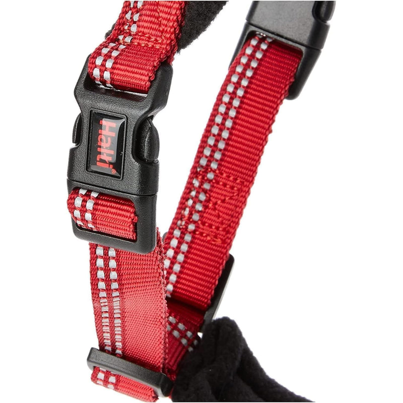 HALTI Comfy Harness - Lightweight, Fleece-Lined, Reflective & Adjustable Dog Harness, Front & Back Ring for a Dog Leash, Great for Puppy Walks. Suitable for Small Dogs and Puppies (Size Small) - PawsPlanet Australia