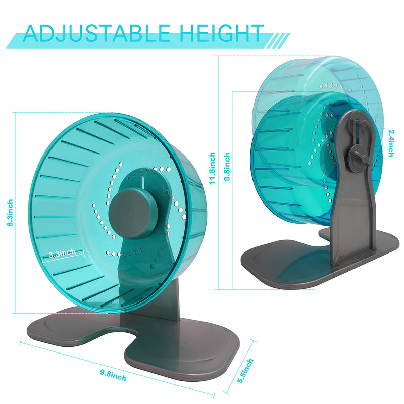 Petest Hamster Exercise Wheel, Silent Spinner Hamster Running Wheels, Diameter 8.3 inch, Green - PawsPlanet Australia