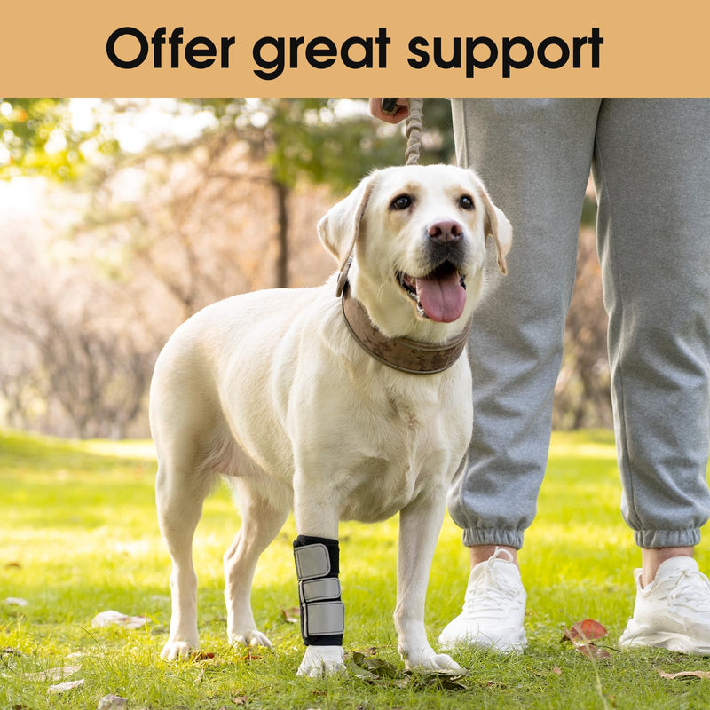 Avont Dog Front Leg Brace, Wrist Compression Wrap Sleeve, Protects Wounds Prevents Licking Help Recover from Injuries Sprains and Arthritis -1 PCS(M) 1 Piece M