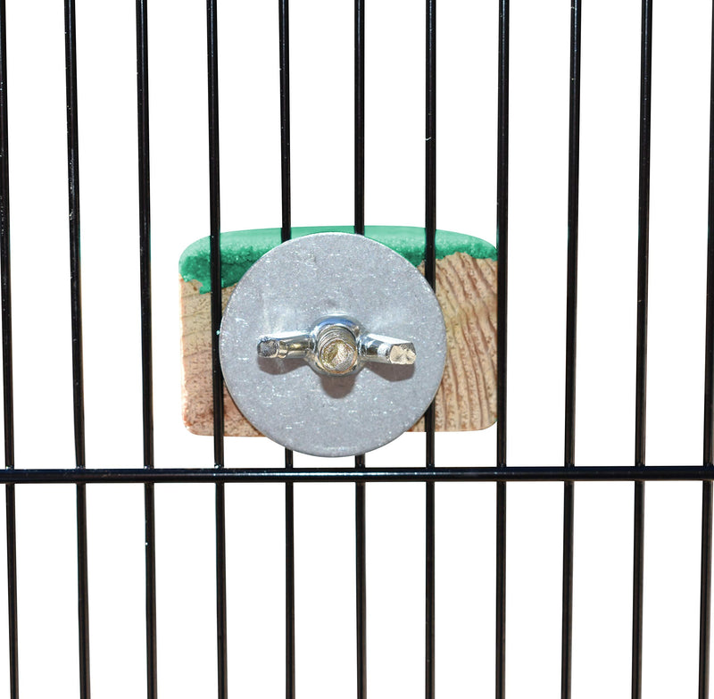 Spoiled Pet® Bird Cage Perch Stand 2-Pack - Beak and Foot Grinding Platform - Parakeets, Cockatiels, Canaries, Finches, Conures, Lories, and Budgies - Hamsters and Gerbils (Wood Perch) Wood Perch