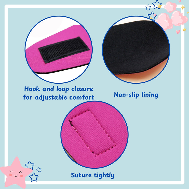 2pcs Dog Ear Covers for Swimming, Ear Protection for Dogs Bathing, Dog Bath Supplies, Ear Wrap for Dogs, Waterproof Ears Covers Swimming Cap, Adjustable Shower Caps, Dog Swim Cap with (Pink, Red, L) Pink, Red - PawsPlanet Australia