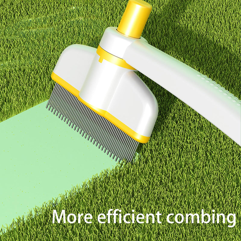 Pet Grooming Comb For Cats And Dogs, Self-Cleaning, Dual-Sided Flea And Hair Removal, Undercoat Shedding, Knotting Brush, Pet Grooming Too (Green) Green - PawsPlanet Australia
