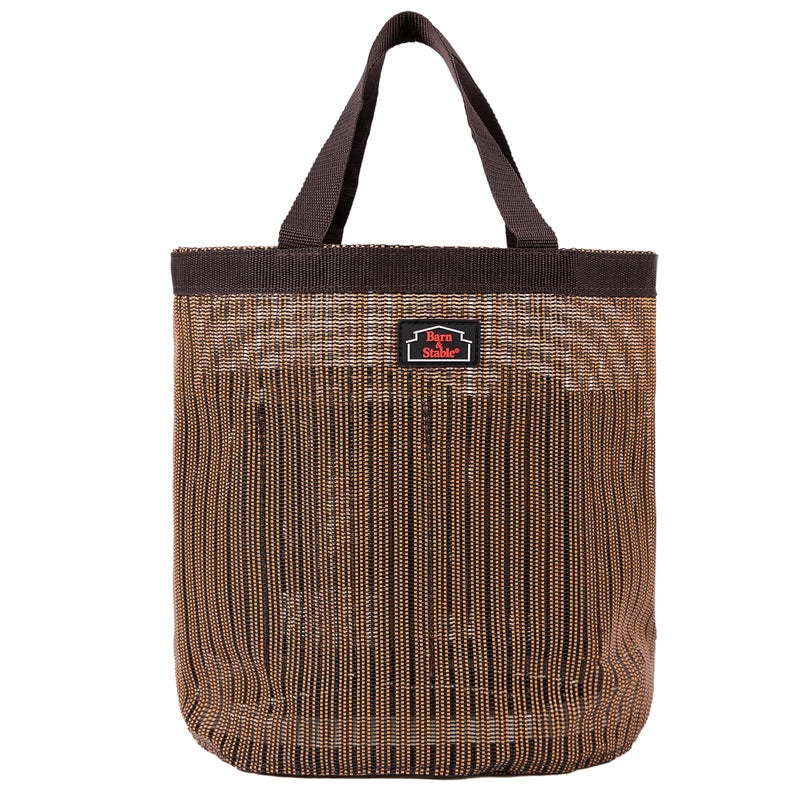 BARN & STABLE Breathable & Waterproof Mesh Horse Grooming Bag with 8 Pockets Tear-resistant Grooming Tote for Horse Grooming Caddy Bag Organizer to Secure Items (Brown) Brown - PawsPlanet Australia