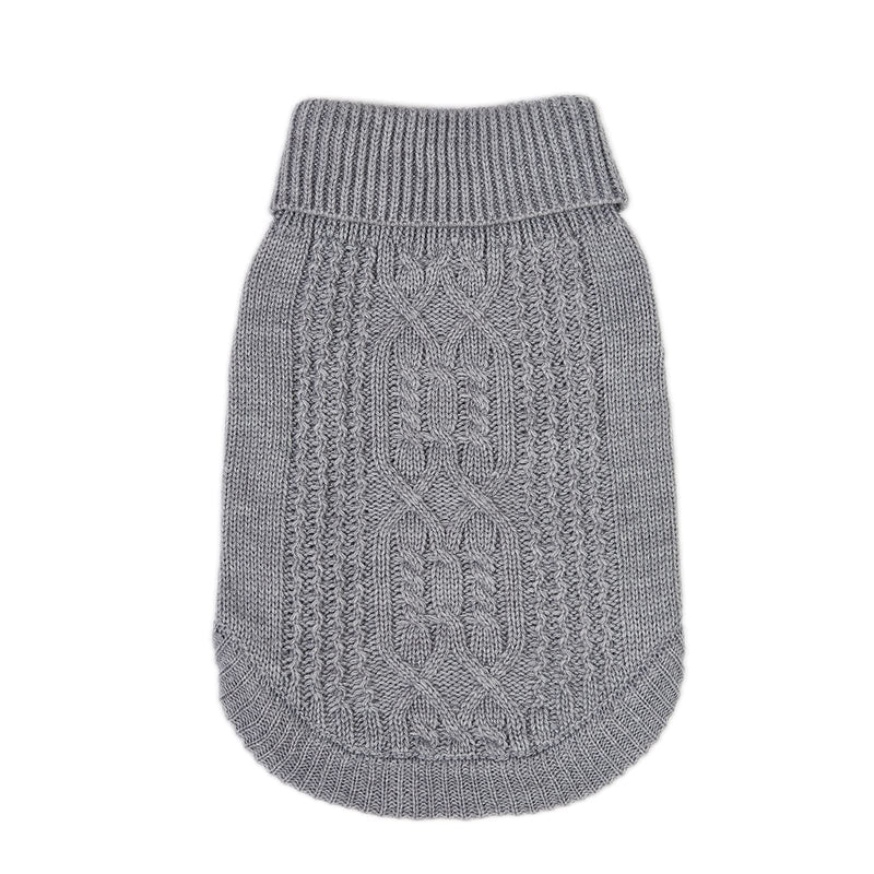 Cat Sweater Keep Your Pets Cozy, 16 Color Turtleneck Knitted Sleeveless Dog Sweater, Winter Outfits for Cats & Small Dogs During Cold Seasons (Medium, Grey) Medium - PawsPlanet Australia