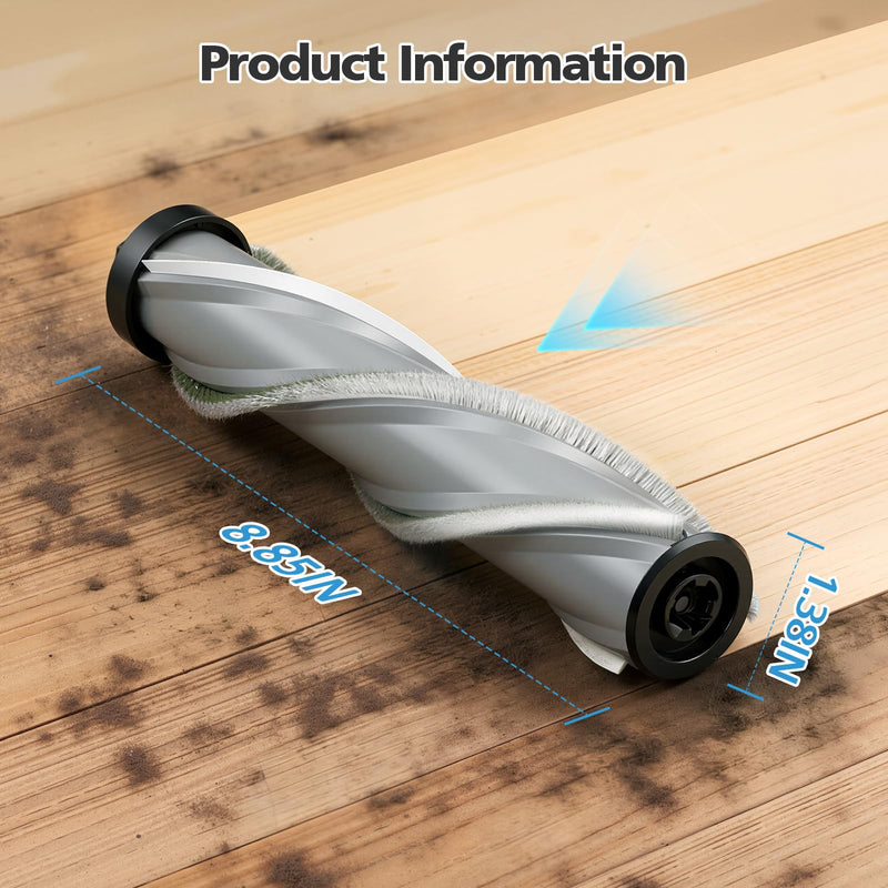 iSingo Replacement Brush Roll Compatible with Bissell Cleanview XR Pet 300W / XR 200W / Powerlifter Turbo Cordless Stick Vacuum, Model# 3797V, 3789U, 3789, 3789X, 3797, 3797W, 2 Pack, Grey Grey Brush - PawsPlanet Australia