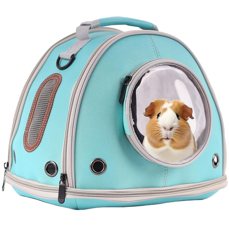 Guinea Pig Carrier Travel Cage, Portable Reptile Carrier Bag for Two (2) Guinea Pig, Bearded Dragon Lizard Carrier Cage for Small Animals Hamster Hedgehog Bird Bunny Kitten (Green, Typical Oxford) Green - PawsPlanet Australia