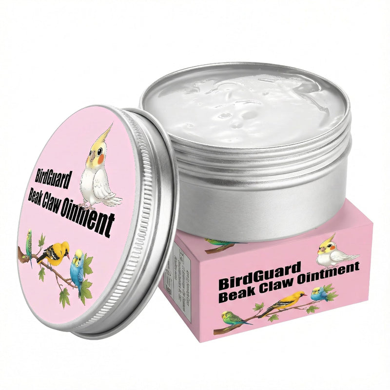 KR. LIF Bird Beak Oil & Claw Balm, Budgie Ointment for Care Dry Beak & Flaky Skin Relief, Beak Conditioner & Feet Moisturizer for Budgies, Parakeets & Cockatiels, 2.5 oz