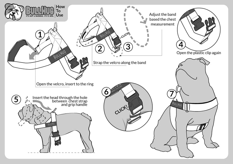 Harness – Made for Larger Chested Dogs Like English Bulldogs, French Bulldogs, Pugs & More. Stops Dogs from Pulling & Choking on Walks (TIE DYE, XL) TIE DYE XL ( Chest 33" - 36" ) - PawsPlanet Australia