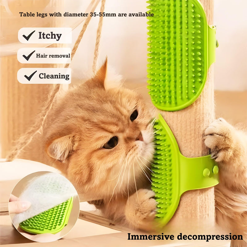 6Pcs Dog Bath Brush Set with Soap Dispenser - Cat Brush & Dog Toothbrush Kit | Silicone Pet Bathing Supplies for Washing, Shower & Shedding | Includes Finger Toothbrush, Scrubber for Small Breed Green - PawsPlanet Australia