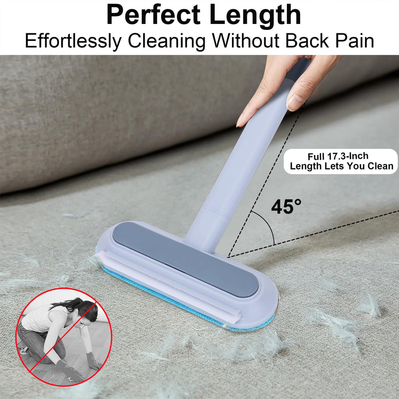 Pet Hair Remover for Furniture, 17.3Inch, Reusable Lint Brush for Dog and Cat Hair - Multifunctional Fur Removal Tool, Gentle on Couches, Carpets, Car Seat, Clothes, Bedding