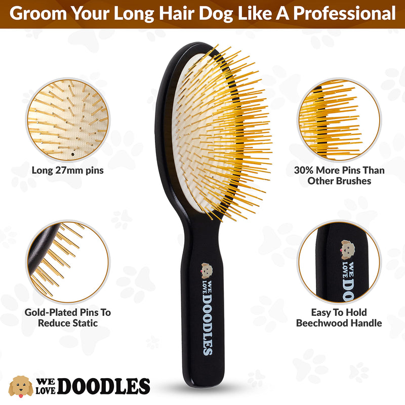 We Love Doodles Pin Brush for Dogs & Dog Grooming Scissors Kit - PawsPlanet Australia