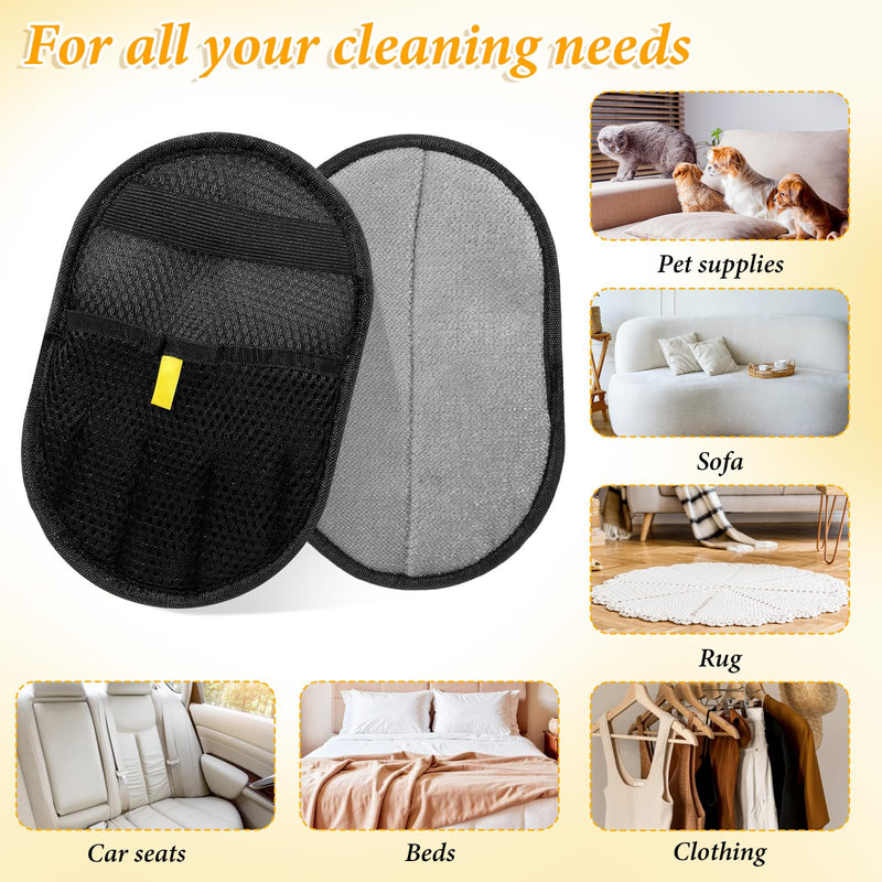 2 Pcs Pet Hair Remover Glove, Double Sided Grooming Gloves, Upgrade Electrostatic Pet Hair Remover, Reusable Pethair Removal Glove for Dogs and Cats Washing Beauty, Sofa, Bed Sheets, Clothes - PawsPlanet Australia