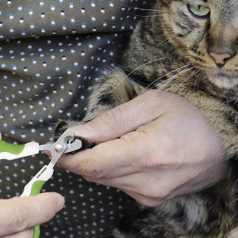 Pet Nail Clippers for Small Animals - Best Cat Nail Clippers & Claw Trimmer for Home Grooming Kit - Professional Grooming Tool for Tiny Dog Cat Bunny Rabbit Bird Puppy Kitten Ferret - Ebook Guide Angled - PawsPlanet Australia