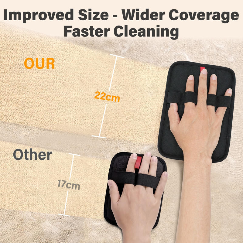 Pet Hair Removal Glove for Cats & Dogs – Upgraded Four-Finger Electrostatic Fur Remover, Reusable Magic Brush Pet Hair Remover for Laundry, Sofa, Carpet & Car Seat 1 - PawsPlanet Australia