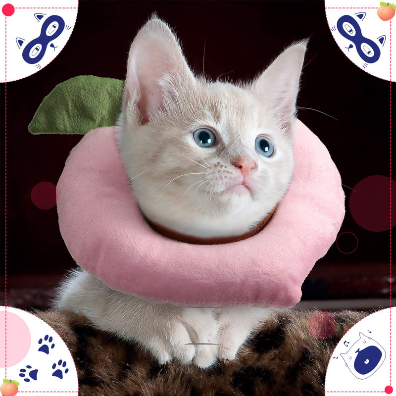 Weewooday 4 Pieces Adjustable Cat Cone Collar Soft Cat Recovery Collar Cute Fruits Cat Elizabeth Padded E Collar Pet Neck Cone Anti Bite Lick Dog Collar with Smooth Texture for Kitten and Cat - PawsPlanet Australia