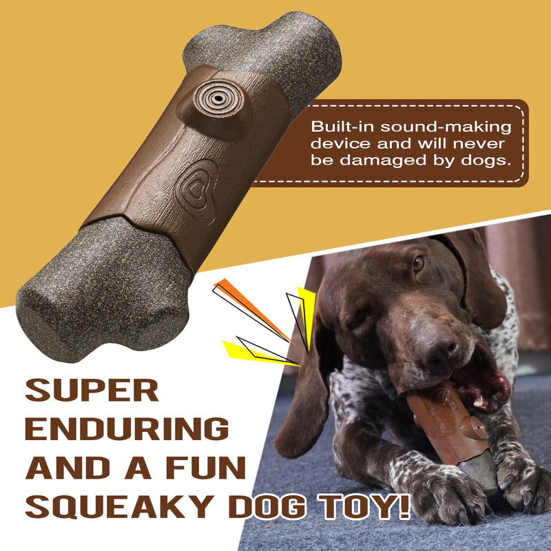 Dog Chew Toy for Aggressive Chewers Tough and Long-Lasting Toy for Large/Medium Dogs - Ideal Chew Toy Great for Teeth Cleaning and Playtime (brown) brown - PawsPlanet Australia