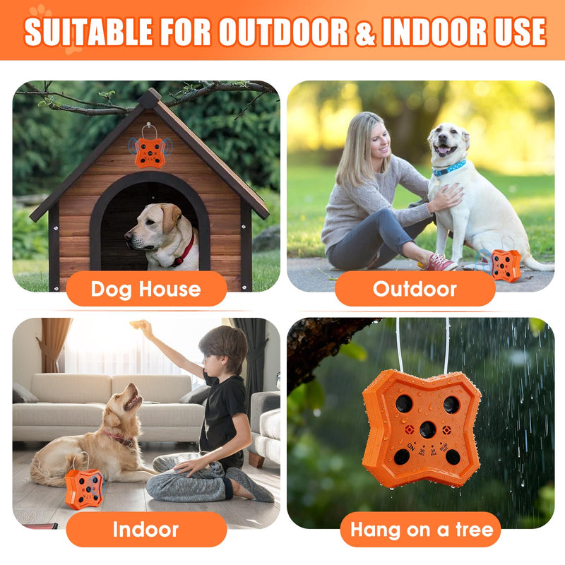 Anti Barking Device for Dogs: Ultrasonic Dog Bark Deterrent Devices with 3 Training Modes 50 FT | Dog Barking Silencer Bark Box for Indoor Outdoor | Stop Barking Control Device for Dogs (Orange) Orange - PawsPlanet Australia