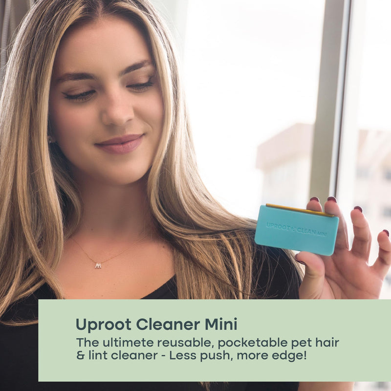 Uproot Cleaner Mini Pet Hair Removal Tool - Pocket-Sized Dog Hair Remover for Couch, Clothes, Car Interior, and Tight Corners - by The Creators of The Uproot Cleaner Pro Pet Hair Remover! - PawsPlanet Australia