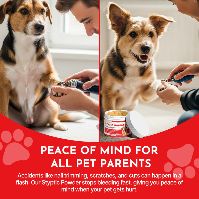 Styptic Powder for Dogs–Quick Stop Bleeding for Dogs Nails, Minor Cuts, Scratches–Blood Stop Powder with Herbal Support,Gentle & Sting-Free–5.3 oz Styptic Powder for Grooming,Vets,Pet First Aid Kits - PawsPlanet Australia