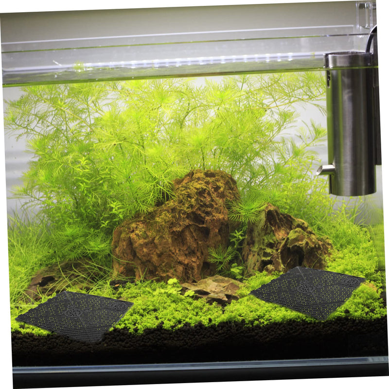 5pcs Fish Tank Filter Plate Undergravel Filter Fish Tank Gravel Black Aquarium Sand Black Strainer Fish Breeding Tanks Substrate for Fish Tank Bottom Bracket Plastic - PawsPlanet Australia