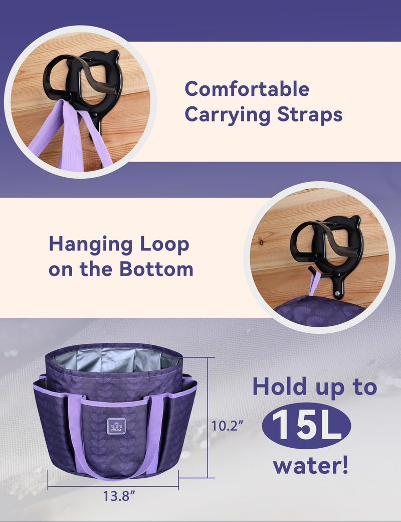 9PCS Horse Grooming Kit Curry Comb Sweat Scraper Horse Bathing Supplies Grooming Tools with Storage Bag Sugar Taro - PawsPlanet Australia