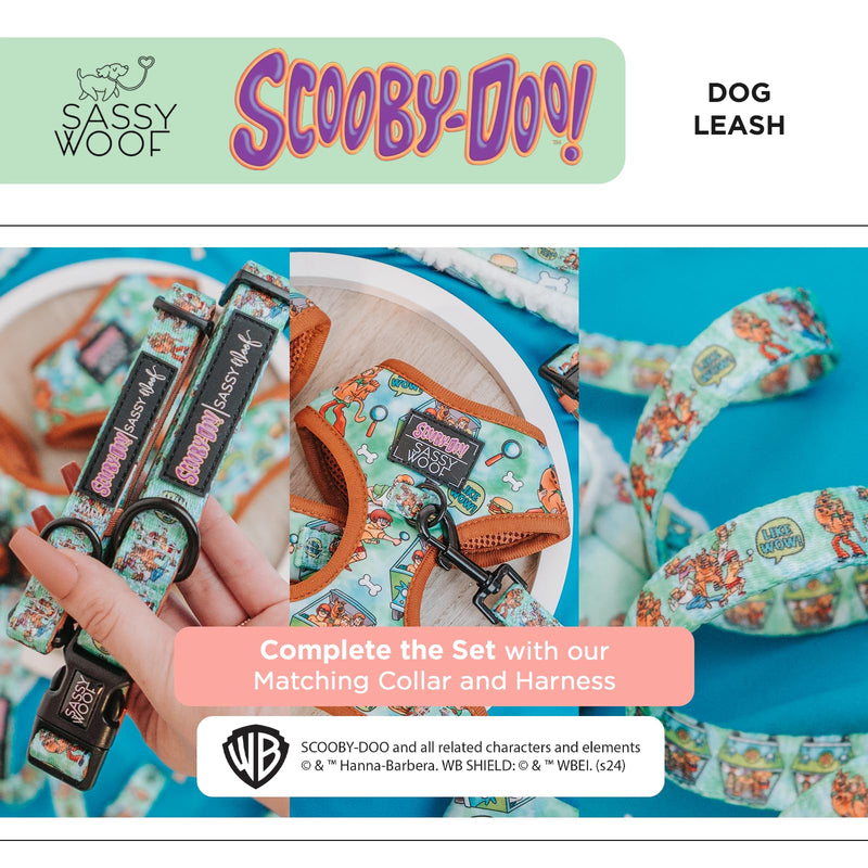 Sassy Woof Scooby-Doo™ Dog Leash 60-Inch with Neoprene Padded Handle - Comfortable, Durable, and Stylish for Small to Large Dogs - Officially Licensed - PawsPlanet Australia