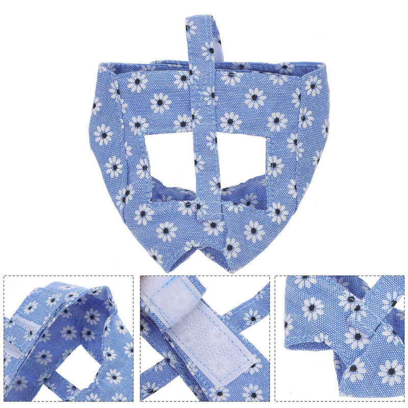 Artibetter Breathable Easy-to-Apply Fabric Cat Muzzle for Protection During Medication and Grooming with Practical Closure Design Size S