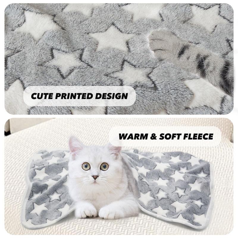 SORKUT 1 Pack 6 Dog Blankets Puppy Blanket Super Soft Fluffy Small Fleece for Pet Blanket for Small Dogs Cat,Medium (29"x20") 6 Pack Star Love Bone Series Medium(29"x20") - PawsPlanet Australia