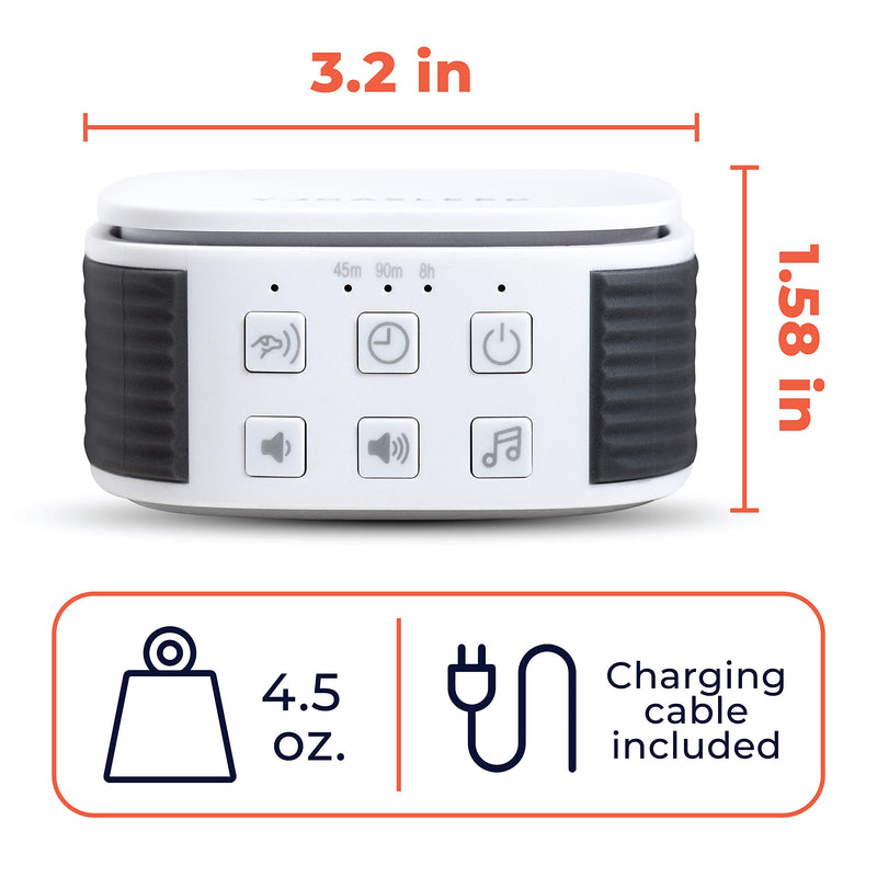 Yogasleep Pawzz Travel White Noise Machine for Dogs & All Pets. Compact Size, Integrated Bark Sensor, 6 Automatic Relaxing Natural Sounds, Keep Pets Calm, Anti-Barking with Training, Noise Canceling - PawsPlanet Australia