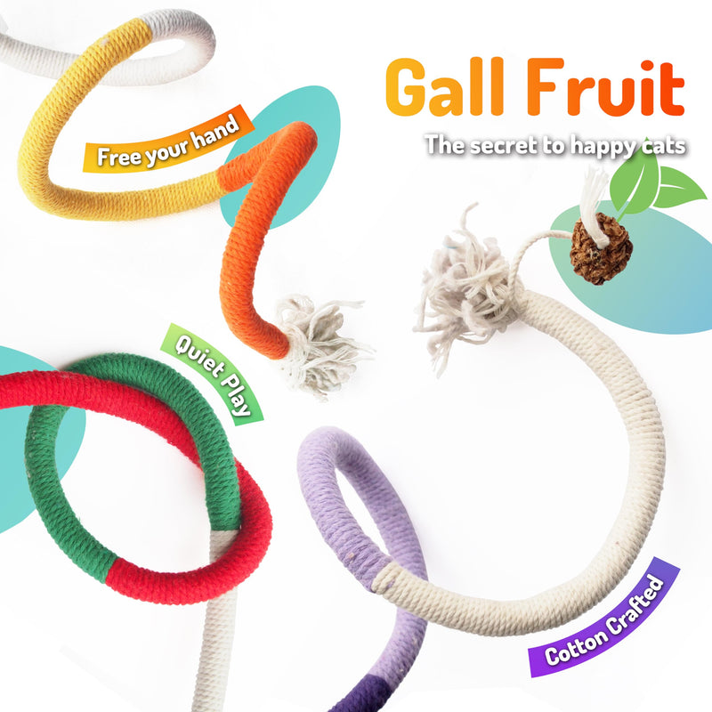 Cat Chew Toys 6PCS Sisal Ropes Plus 3 Bags of Catnip, Toys for Indoor Cats Teeth Cleaning Toys for Kitten, Bite Resistant Catnip Toys Interactive Cat Nip Kitty Kicker Toys for All Breeds - PawsPlanet Australia