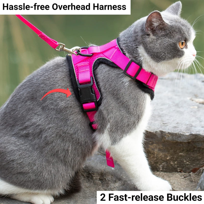 Mr. Peanut's PurrTrek Reflective Cat Harness with Matching Leash (Extra Small, Blue) Extra Small - PawsPlanet Australia