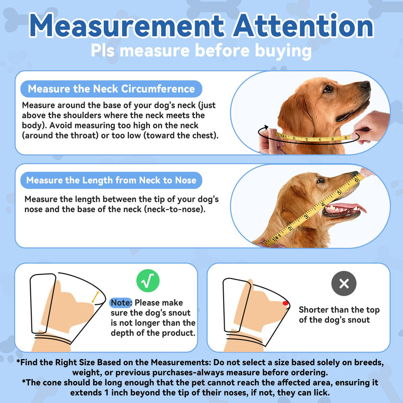 WinWeal Soft Dog Cone for Large Medium Dogs After Surgery – Adjustable Transparent Recovery Collar, Breathable Elizabethan E-Collar for Wound Healing & Anti-Licking (L, Black) L (Neck: 15.4-17.3")