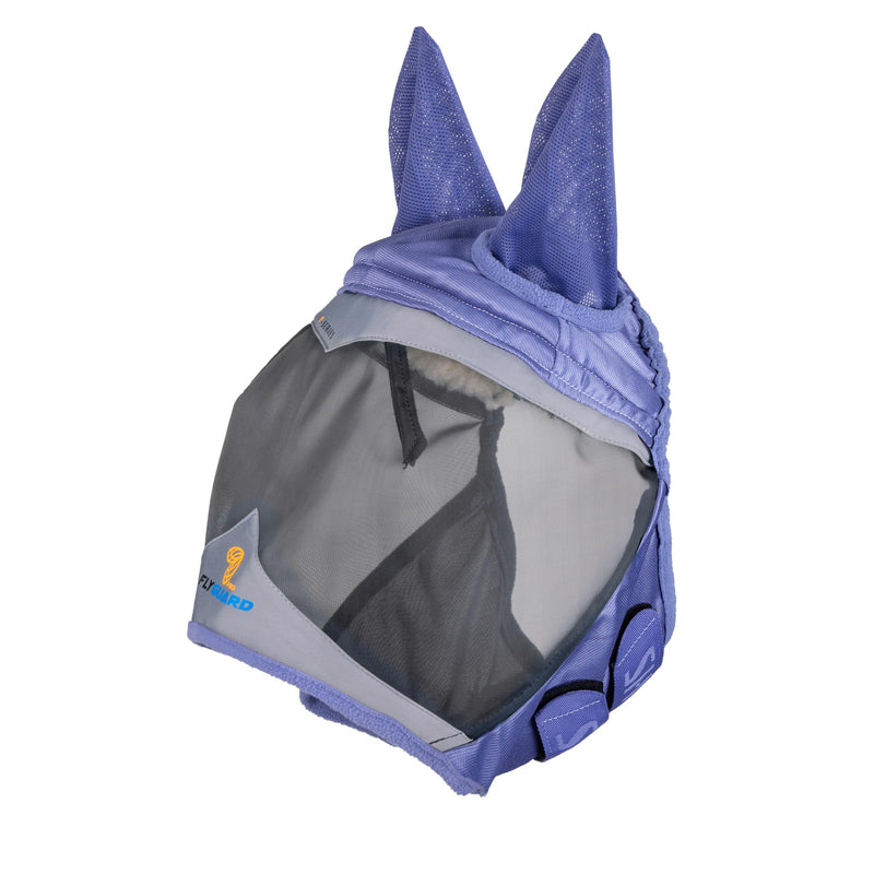 Shires FlyGuard Pro Fine Mesh Fly Mask with UV Protection Sky/Full/Ears Full