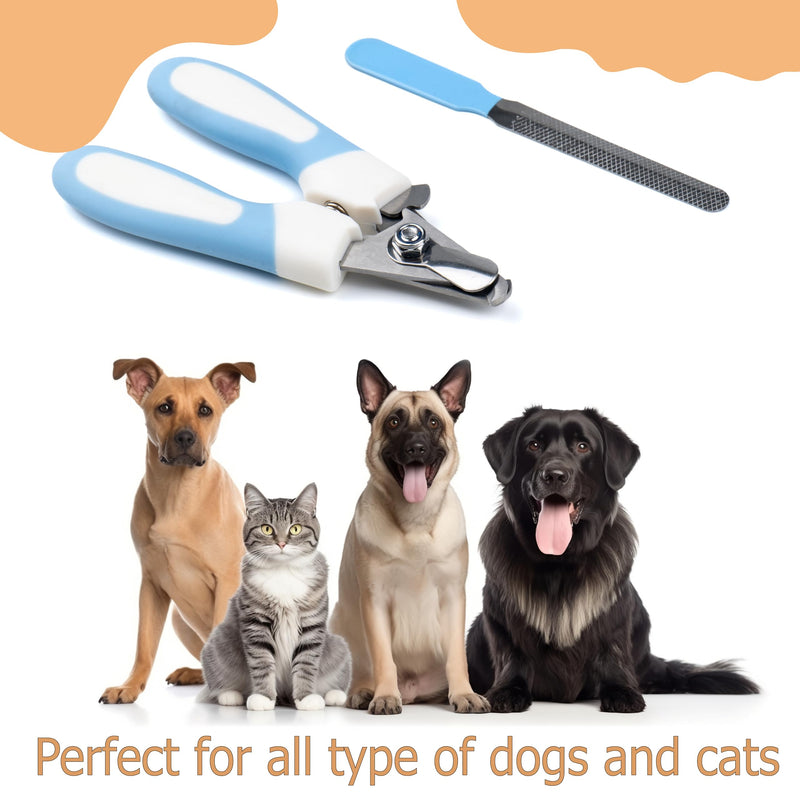 Pet Nail Clippers and Trimmers Feature a Safety Guard for Safe Professional Grooming - Heavy-Duty Design with Nail Files, Ideal for Dogs and Cats - Razor-Sharp for Precise Trimming - PawsPlanet Australia