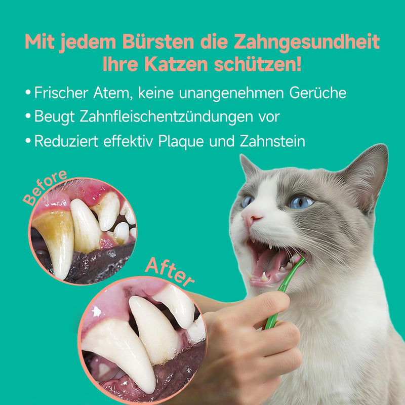 Cat toothpaste with tuna flavor - Promotes fresh breath & healthy oral hygiene - Prevents tartar & inflammation - Gentle formula - Dental Care Gel 60ml