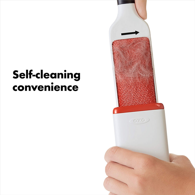 OXO Good Grips Furlifter Pet Garment Brush Hair Remover for Clothing, White, Garment Brush - PawsPlanet Australia