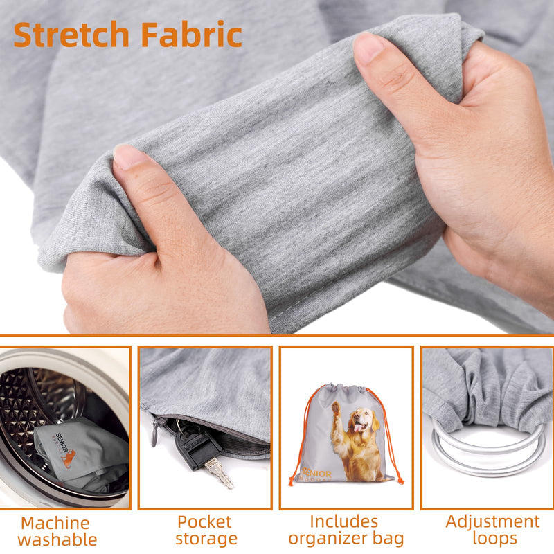 Dog Sling Carrier for Small Dogs,Carrying Wrap Anti-Anxiety Cat Sling,Adjustable Pet Sling(Light Gray) light gray - PawsPlanet Australia