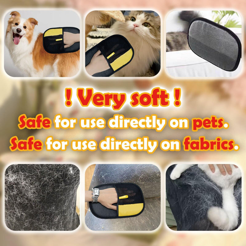 Pet Hair Removal Glove ，Powerful Electrostatic Pet Hair Remover for Cat Dog Hair，Washable and Reusable Cat Dog Hair Removal Gloves for Clothes Bed Sheets Sofas at Climbing Frames (1psc) 1 - PawsPlanet Australia
