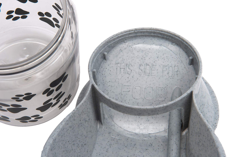 Lixit Animal Care Dog Feeder/Fountain Reversible Base Small Granite - PawsPlanet Australia