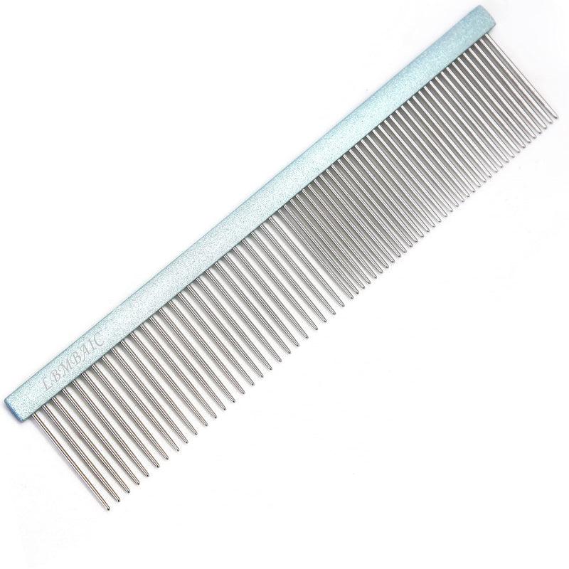 Dog Metal Grooming Comb 7.5inches and Extral Long Pin Slicker Brush For Doodles - PawsPlanet Australia