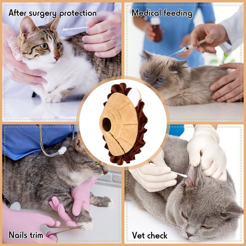Leifide Soft Cat Cone Puppy Dog Recovery Collar Comfortable Pet Neck Cone Lightweight Adjustable Protective Cone for Cat Kitten Prevent Licking Wounds - PawsPlanet Australia
