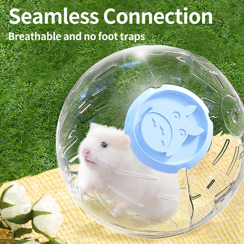 7.9 inch Hamster Ball, Hamster Exercise Toys, Running Ball, Clear Plastic Balls, Large Space, Easy to Clean, Hamster Cage Accessories, for Small and Medium Hamsters, Syrian Dwarf Hamster, Blue 7.9 inch - PawsPlanet Australia