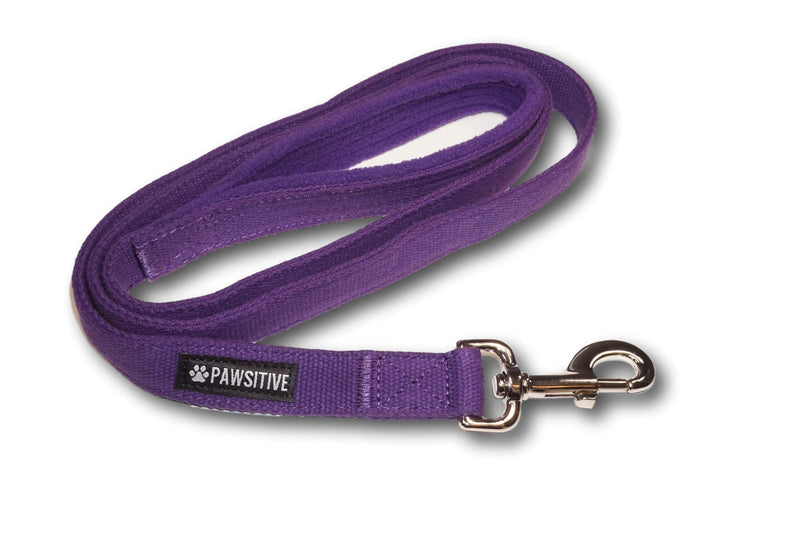 Pawsitive Pet 100% Hemp Leash - We Donate a Leash to a Dog Rescue for Every Leash Sold, 5ft Long (Purple) - PawsPlanet Australia