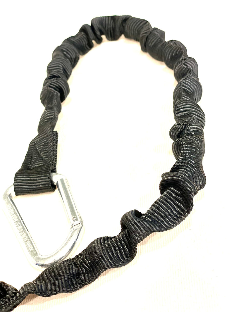 Neewa Racing Tug Line with Bungee for 2 Dogs (2m (6.5ft) - 2 Dogs, Black) - Ideal Lead for Hands Free Walking, Running, Canicross, Bikejoring - This Leash has Handle in the Middle to Allow Dog Control 2m (6.5ft) - 2 Dogs - PawsPlanet Australia