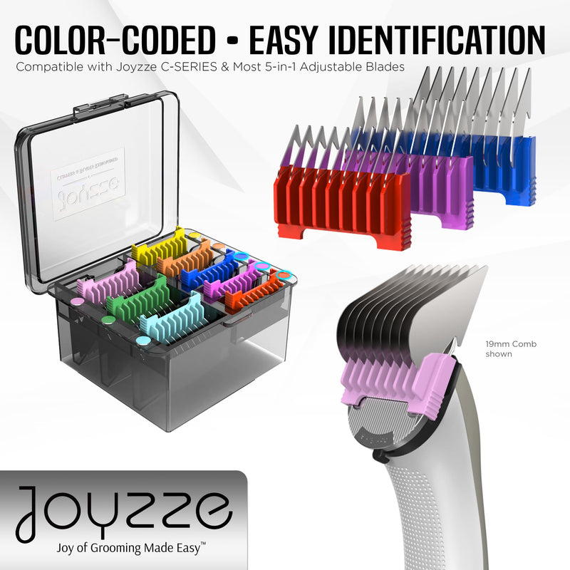 Pet Clipper Comb Set – Stainless Steel Attachments for 5-in-1 Detachable Blades – Guide Combs for Dog & Cat Grooming – Not for A5 Style Clippers - PawsPlanet Australia