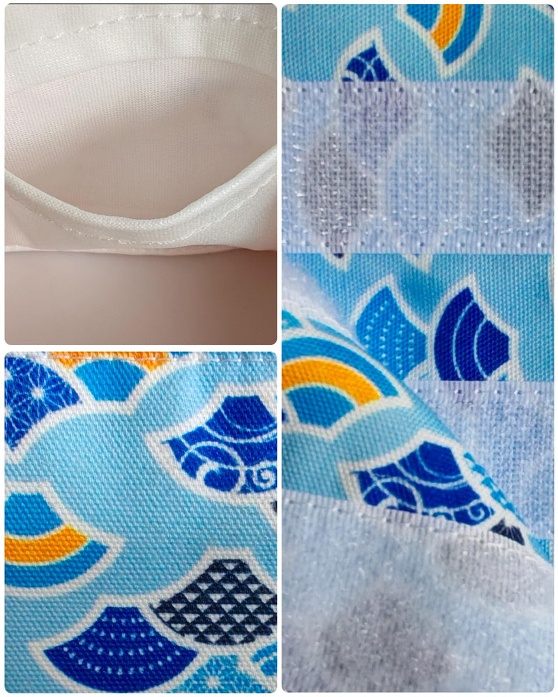 Hosiwei Dog Cooling Collar with Ice Packs - Adjustable Pet Cooling Bandana for Summer, Reusable & Freezable Neck Wrap Scarf for Dogs - Hot Weather Chill Out Accessory Blue Wave Medium