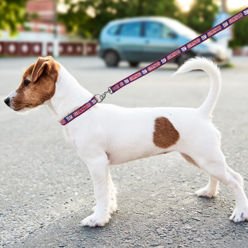Pets First NFL New York Giants Licensed PET COLLAR, Medium - Heavy-Duty, Strong, and Durable Dog Collar. Available in 31 Football Teams and 4 Sizes - PawsPlanet Australia